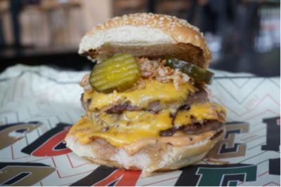 double smashed burger