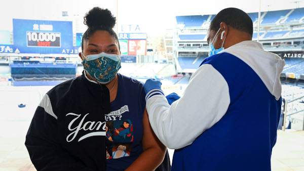 Yankee Stadium courtesy Yankee Stadium - 10,000th YS Vaccination